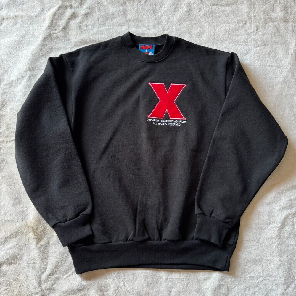 Online Ceramics A24 Haunted Wagon X World of Sin Horror Film Sweatshirt Medium